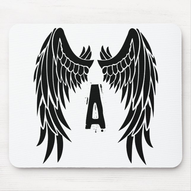 Mousepad Monograma Tattoo Angel Wing (Frente)