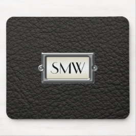 Mousepad Monogrammed 3-Letter Executive Men Personalizado