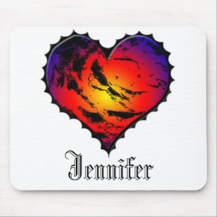 Mousepad Monogrammed do coração