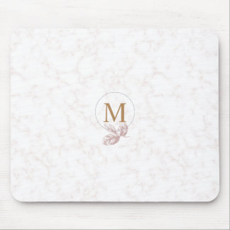 Mousepad Monogrammed indicado por letras cor-de-rosa &