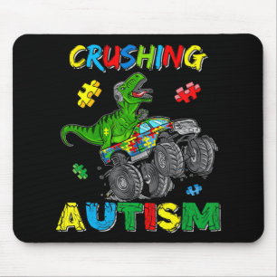 Mousepad Monster Truck Esmagando Autismo Autismo Sensibiliz