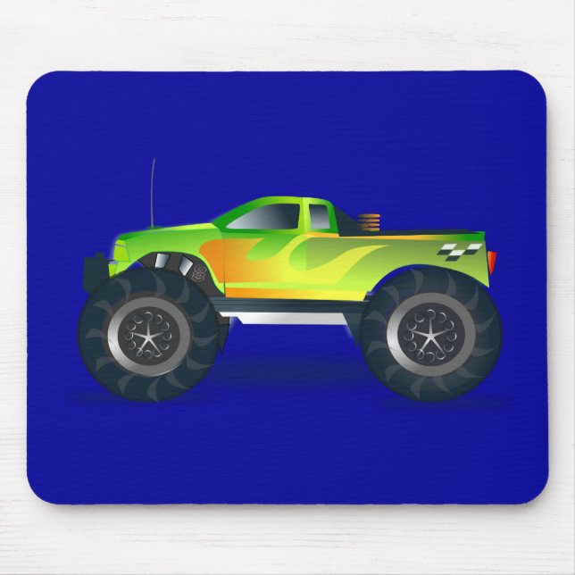 Mousepad Monster truck. Legal e colorido alterados pegare (Frente)
