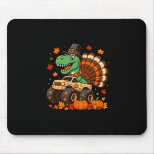 Mousepad Monster Truck Trex Dinossauro Peru Fall Dia de Açã