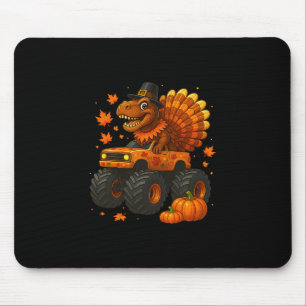 Mousepad Monster Truck Trex Dinossauro Peru Fall Thanksgivi