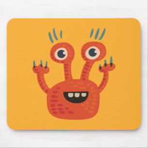 Mousepad Monstro bonito de sorriso Eyed grande engraçado