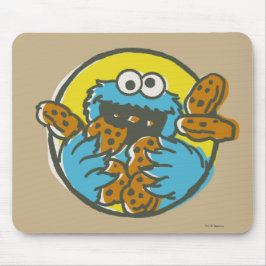 Mousepad Monstro Come-Biscoitos Retrô