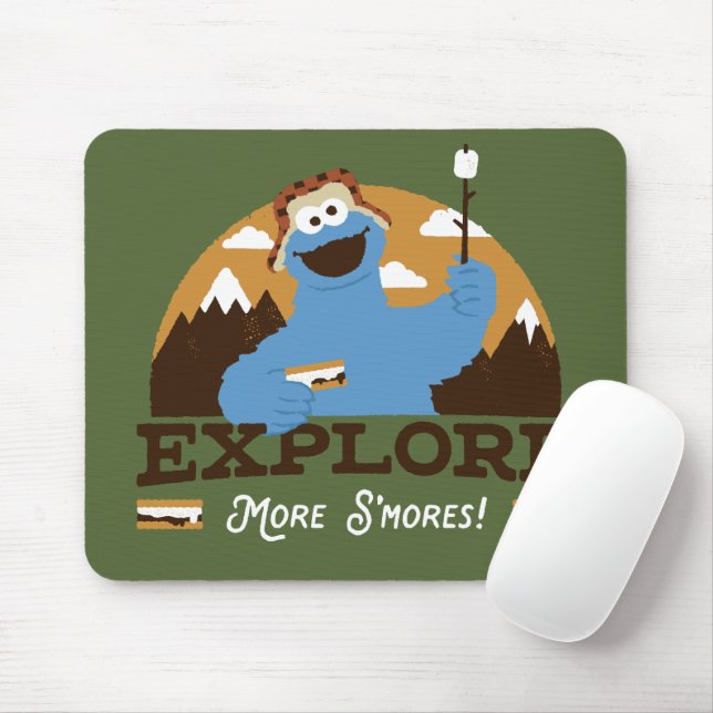 Mousepad Monstro de cookies | Explorar mais núcleos (Com mouse)