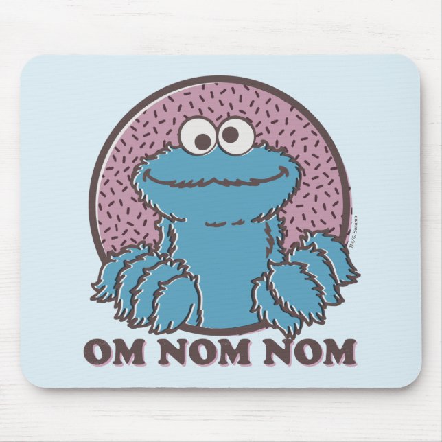 Mousepad Monstro de cookies | Om Nom (Frente)