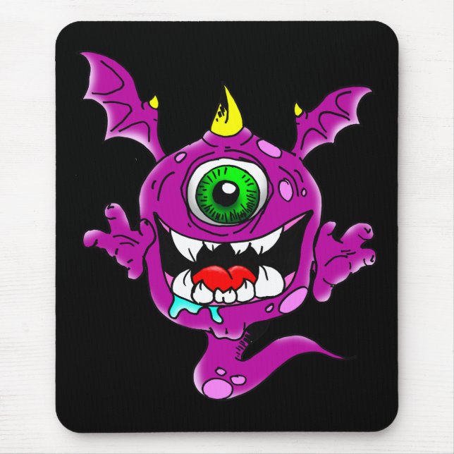 Mousepad Monstro de Pessoas Roxas Cuecas (Frente)