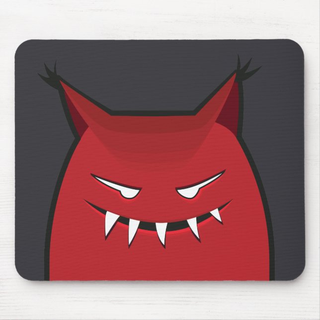 Mousepad Monstro do Mau de Gótico bonito (Frente)