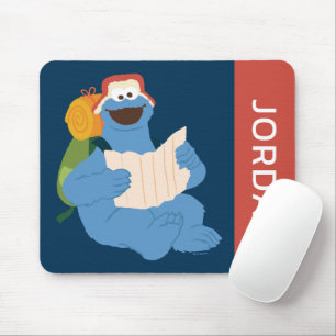 Mousepad Monstro dos Biscoitos Lendo um Mapa   Adicione seu