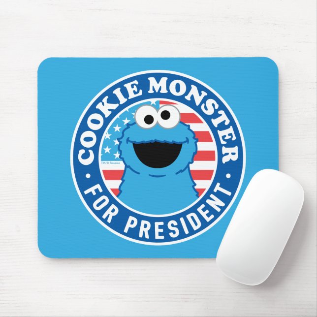 Mousepad Monstro dos Biscoitos para Presidente (Com mouse)