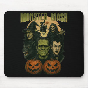 Mousepad Monstro Engraçado de Halloween Clássico e Assustad