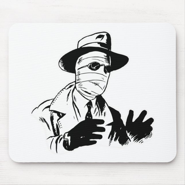 Mousepad Monstro invisível do homem (Frente)