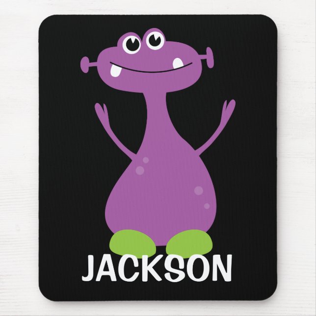 Mousepad monstro personalizado para crianças (Frente)