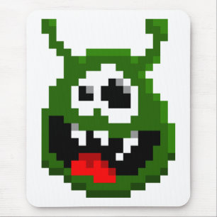 Mousepad Monstro Verde - Arte em Pixel
