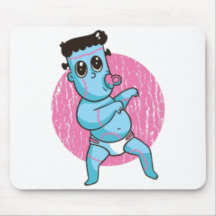 Mousepad Monstro Zombie Engraçado das Halloween - Baby Fra