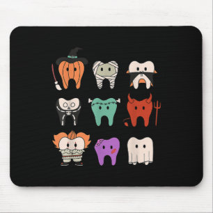 Mousepad Monstros Divertidos de Higiene Dental Esquadrão do