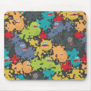 Mousepad Monstros engraçados fofos