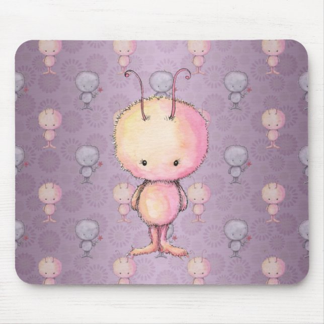 Mousepad Monstros Fofos e Peludos (Frente)