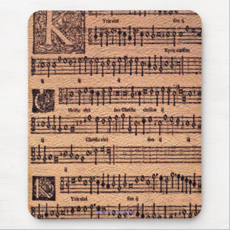 Mousepad Monta de Música Histórica Gregoriana Chant Sheet