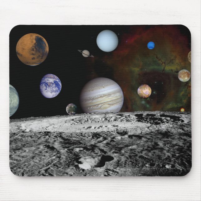 Mousepad Montagem do sistema solar (Frente)
