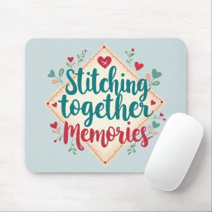 Mousepad Montagem Memórias Arte de Bordados