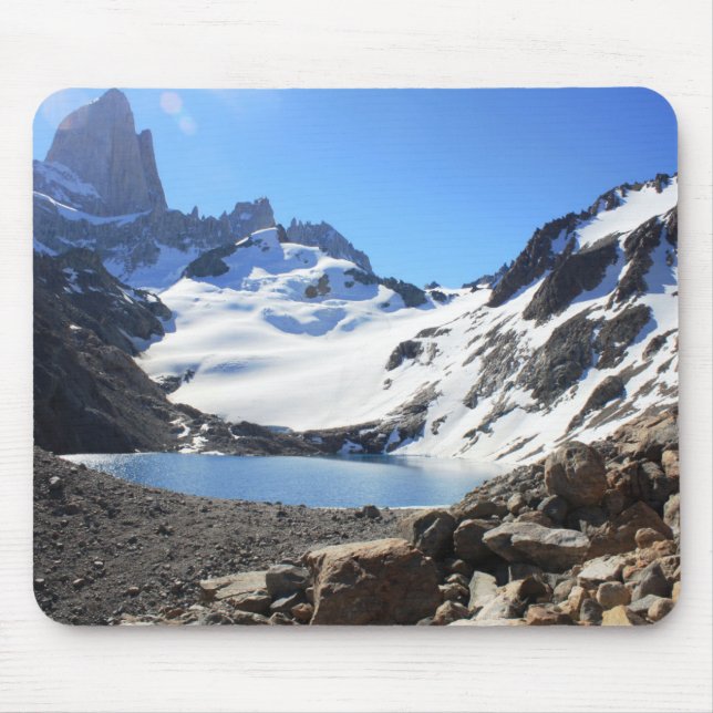 Mousepad Montagem próxima Fitz Roy do lago glacier (Frente)