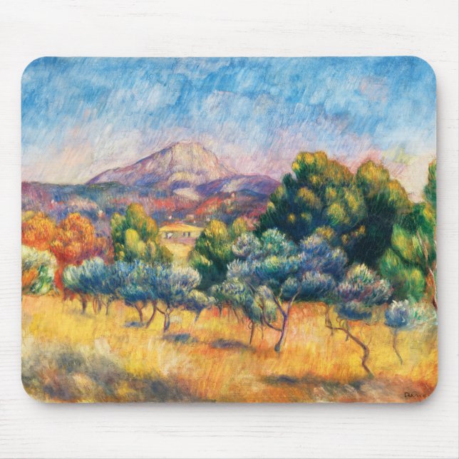 Mousepad Montagne Sainte-Victoire (Paysage) (Frente)