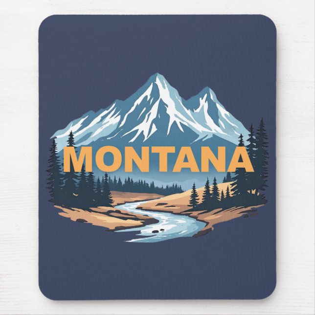Mousepad Montana Estados Unidos da América (Frente)