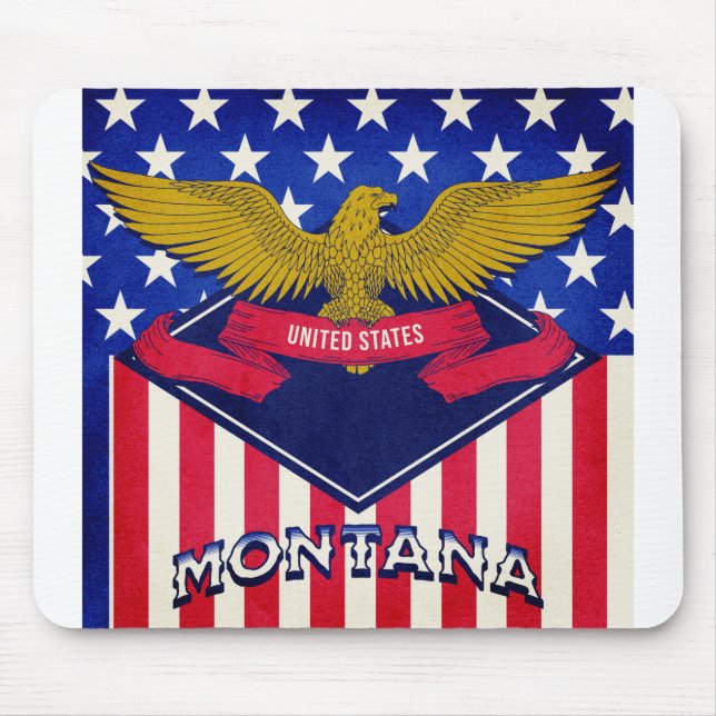 Mousepad Montana USA Flag (Frente)
