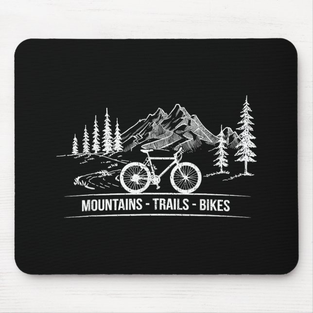 Mousepad Montanha - Bicicleta de bicicleta de bicicleta (Frente)