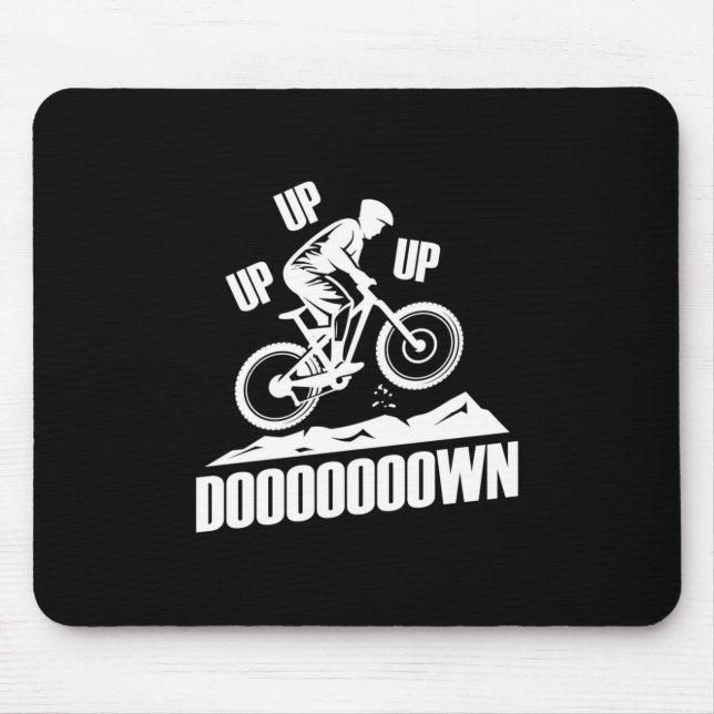 Mousepad Montanha Bicicleta Em Cima (Frente)