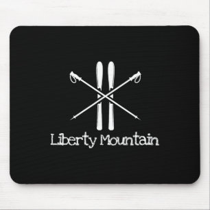 Mousepad Montanha da Liberdade Esqui Rústico Esqui Esquis E