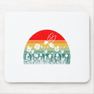 Mousepad Montanha de abelha-de-sol-pôr-do-sol