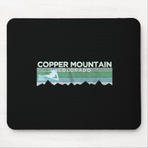 Mousepad Montanha de Cobre Retroativa, Esqui em Descamação