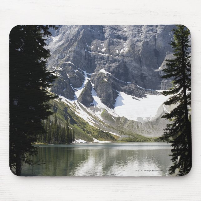 Mousepad Montanha refletindo do lago mountain quadro por (Frente)