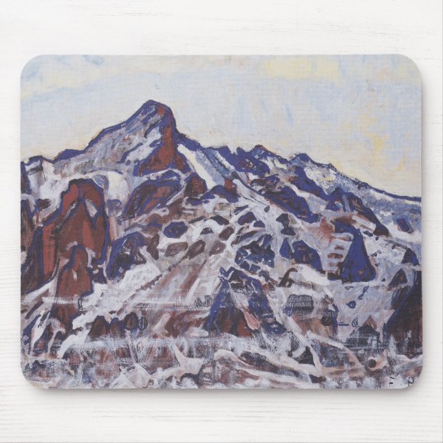 Mousepad Montanha Wetterhorn (Paisagem de inverno de neve) (Frente)
