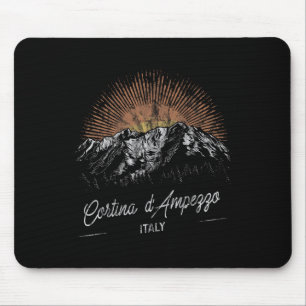 Mousepad Montanhas Cortina D'ampezzo Itália Caminhada Ao Ar