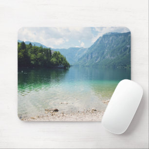 Mousepad Montanhas da Eslovênia e paisagem do Lago Bohinj 
