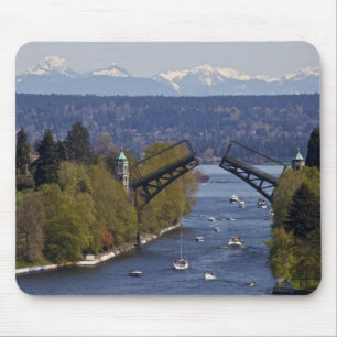 Mousepad Montanhas da ponte e da cascata de Montlake