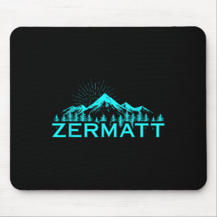 Mousepad Montanhas de Zermatt Esqui Alpino Alpes Suíços Suí