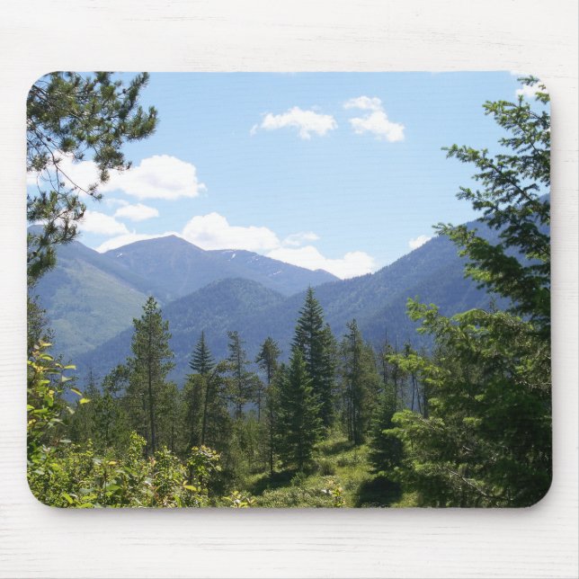 Mousepad Montanhas e Floresta de Montana - Vista Cênnica (Frente)