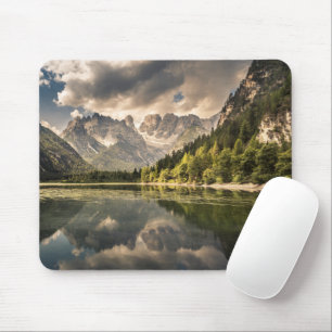 Mousepad Montanhas Lago Dürrensee, Dolomites, Itália