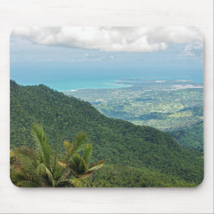 Mousepad montanhas luquillo sobre o litoral porto rico