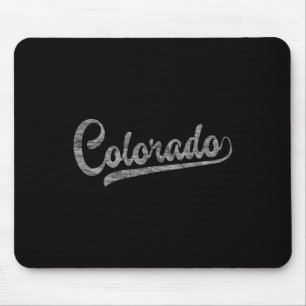 Mousepad Montanhas Rochosas do Colorado Baseball Fan Vintag