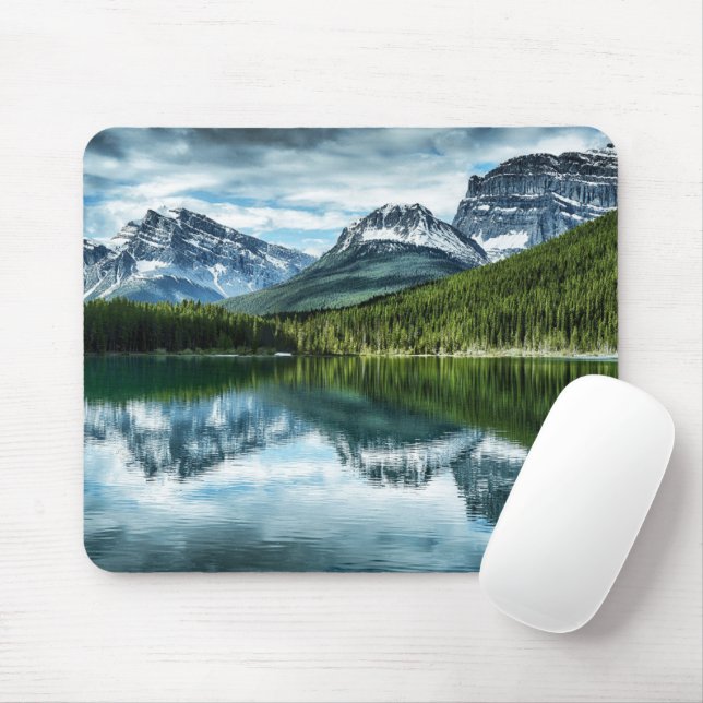 Mousepad Montanhas | Rockies canadenses, Alberta Canada (Com mouse)