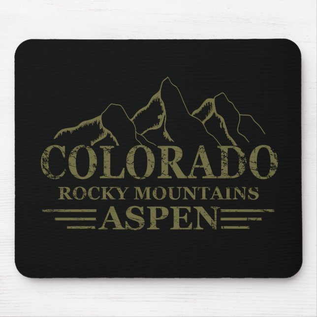Mousepad Montanhas Rocky Aspen Colorado (Frente)