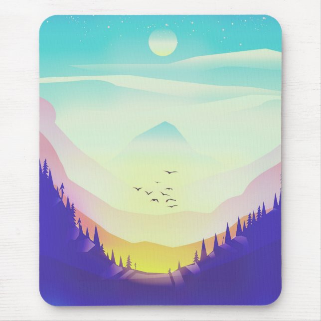 Mousepad Montanhas Sombrias (Frente)