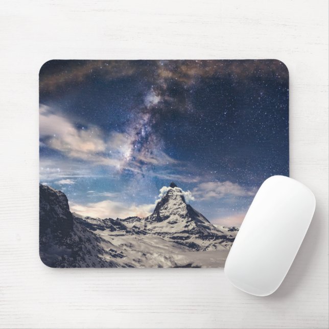 Mousepad Montanhas | Suiça de Matterhorn Zermatt (Com mouse)